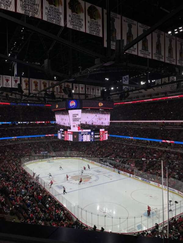United Center, section: 312, row: 1, seat: 12