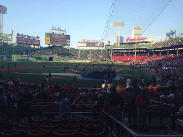 Fenway Park, section: Loge Box 135, row: GG, seat: 4
