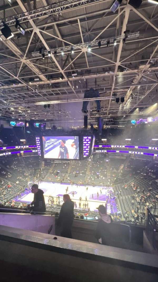 Delta Center, section: 110, row: 8, seat: 3