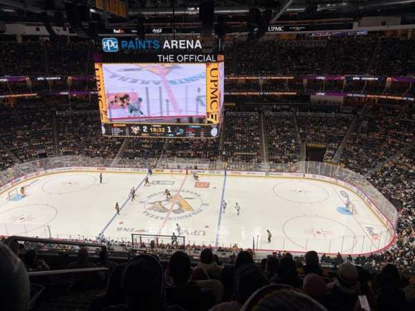 PPG Paints Arena, section: 201, row: H, seat: 17