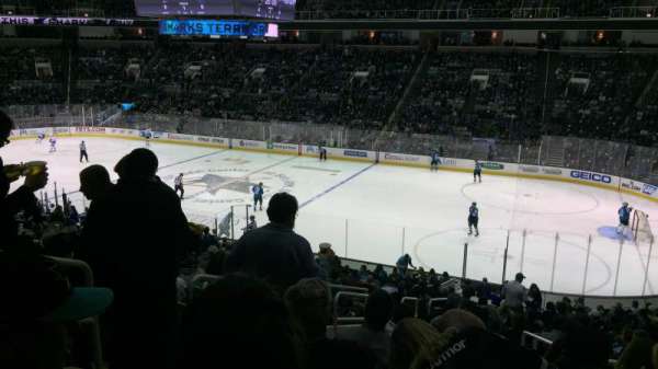 SAP Center, section: 127, row: 25, seat: 16