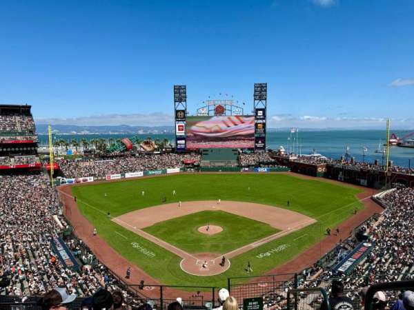 Oracle Park, section: VB315, row: F, seat: 1