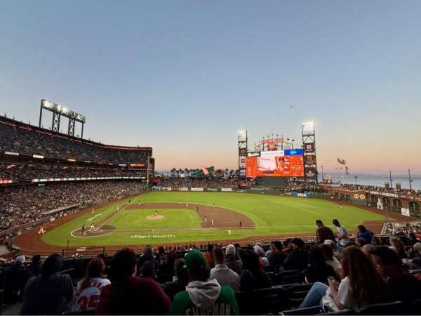 Oracle Park, section: 209, row: H, seat: 14