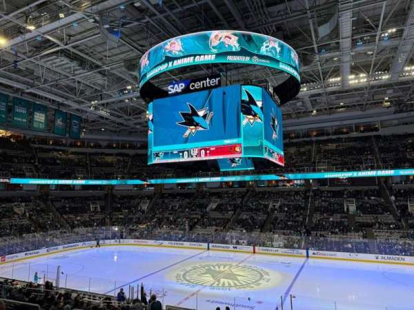 SAP Center, section: 128, row: 22, seat: 12