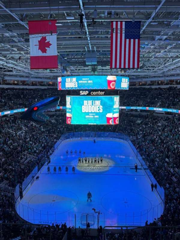 SAP Center, section: 222, row: 11, seat: 7