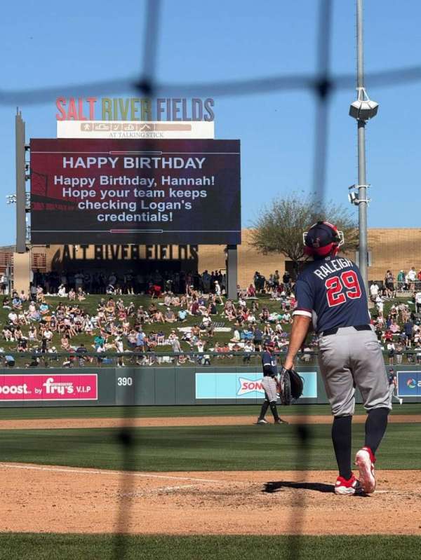 Salt River Fields, section: 111, row: 1, seat: 7
