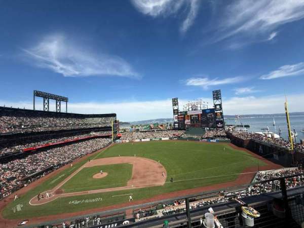 Oracle Park, section: VB307, row: B, seat: 21
