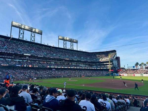 Oracle Park, section: 105, row: 18, seat: 16