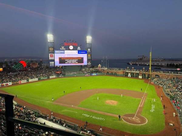 Oracle Park, section: VB319, row: A, seat: 13