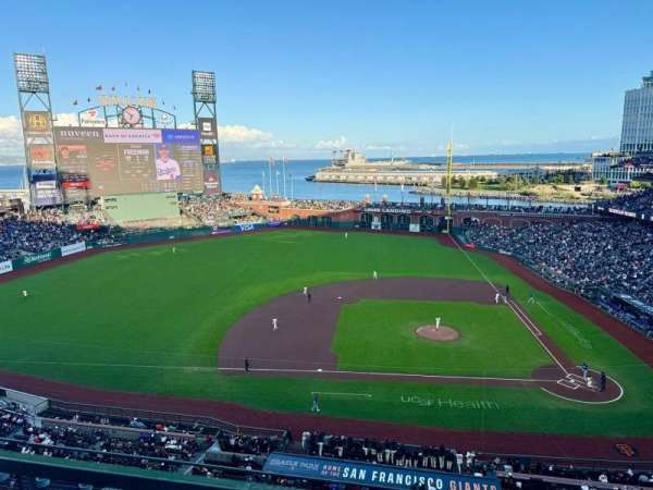 Oracle Park, section: VB323, row: D, seat: 6