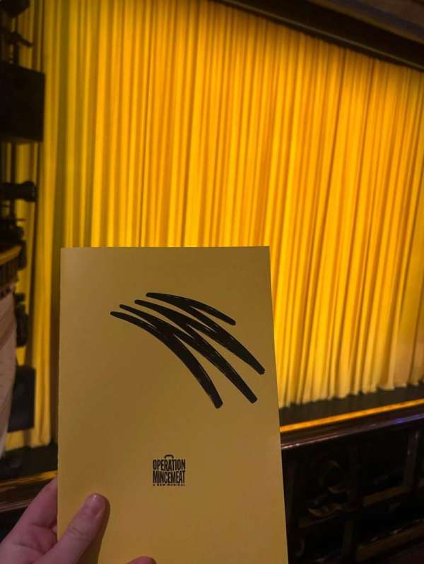 Fortune Theatre, section: Dress Circle, row: A, seat: 3