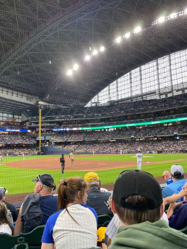 American Family Field, section: 124, row: 6, seat: 6
