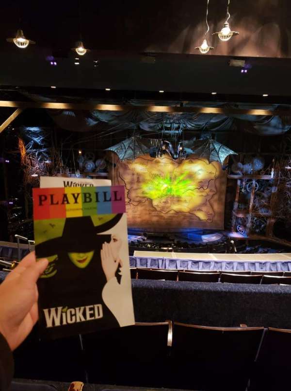Gershwin Theatre, section: Rear Mezzanine C, row: H, seat: 103