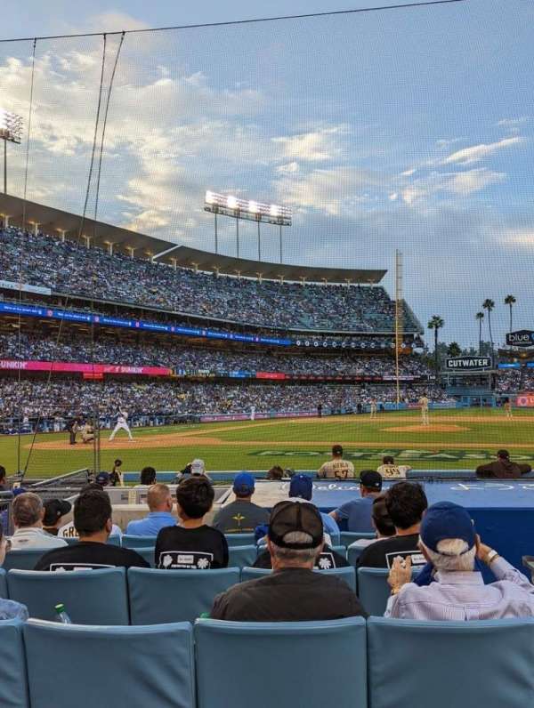 Dodger Stadium, section: 16FD, row: A, seat: 7