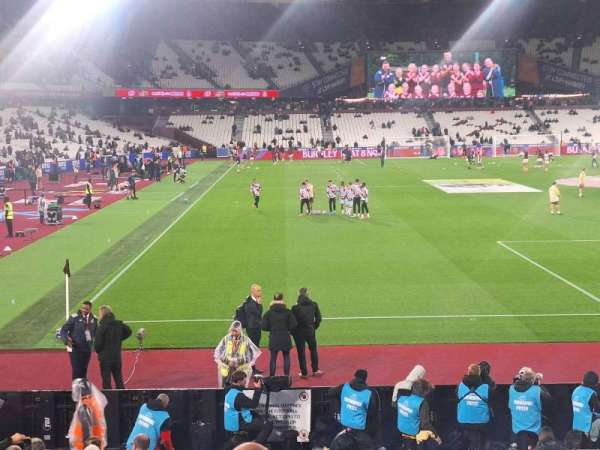 London Stadium, section: 117, row: 8, seat: 89