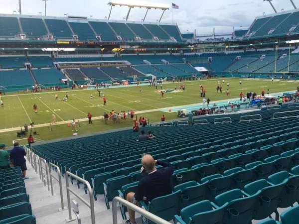Hard Rock Stadium, section: 122, row: 32, seat: 1