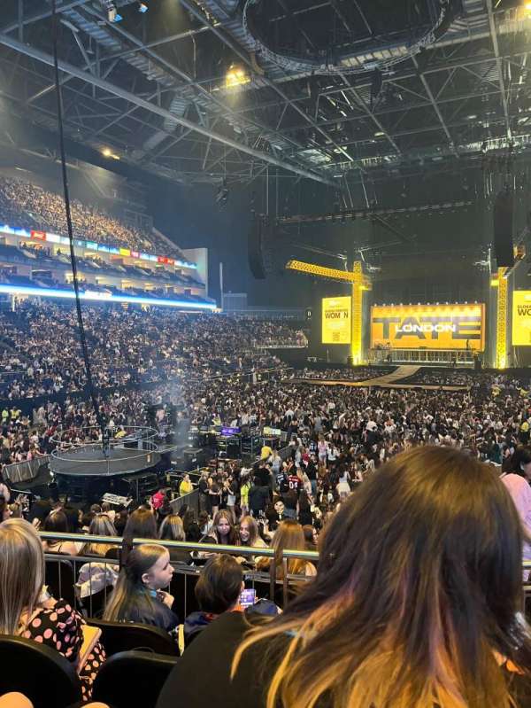 The O2, London, section: 108, row: R, seat: 232