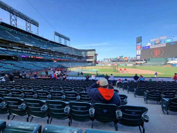 Oracle Park, section: 110, row: L, seat: 2