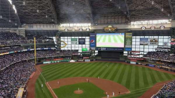 American Family Field, section: 419, row: 18, seat: 8