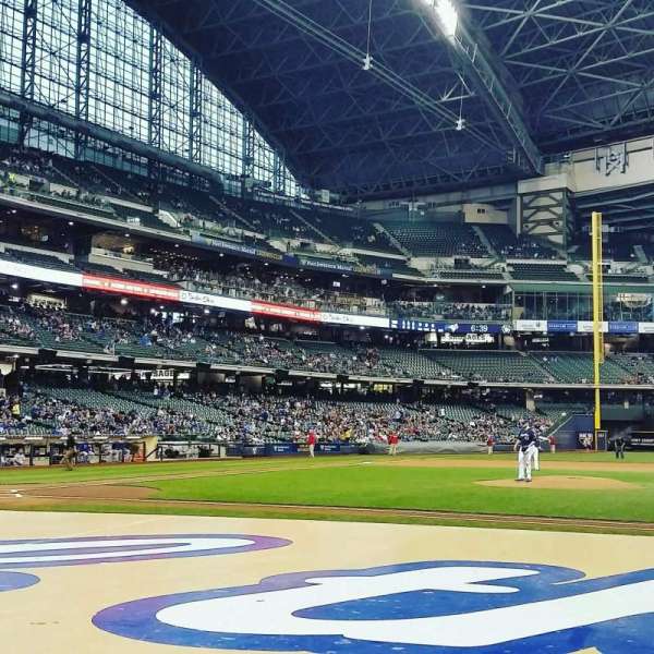 American Family Field, section: 113, row: 4, seat: 6