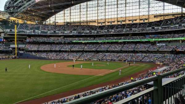 American Family Field, section: 230, row: 1, seat: 8