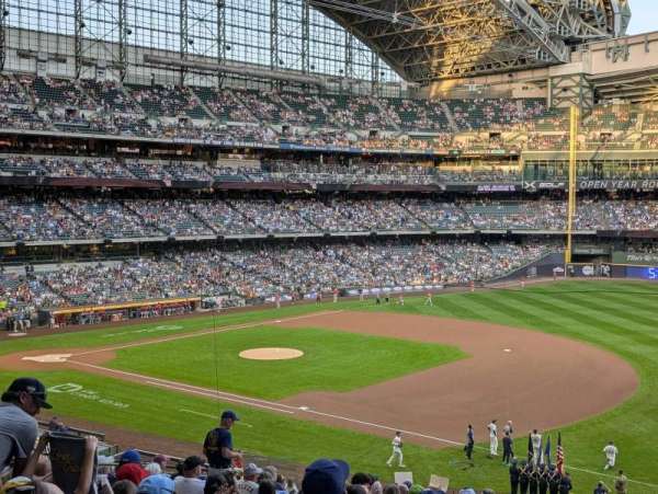 American Family Field, section: 210, row: 16, seat: 10