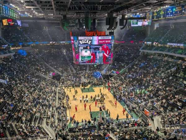 Fiserv Forum, section: 202, row: 6, seat: 5