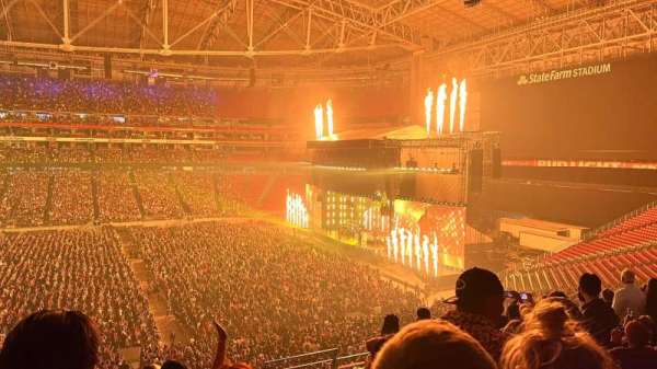 State Farm Stadium, section: 210, row: 9, seat: 5