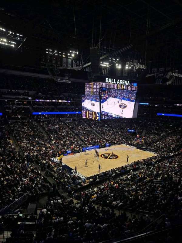 Ball Arena, section: 351, row: 1, seat: 4