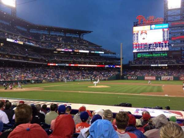 Citizens Bank Park, section: 116, row: 9, seat: 8