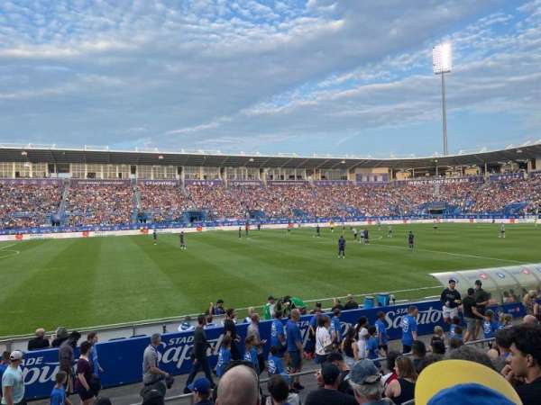 Stade Saputo, section: 108, row: K, seat: 17