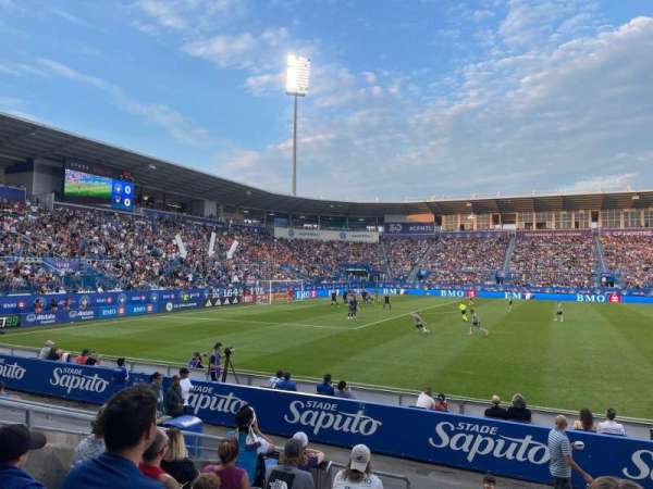 Stade Saputo, section: 108, row: K, seat: 17