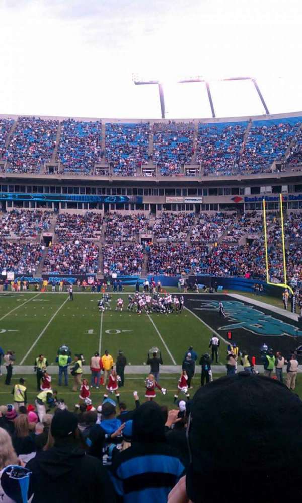 Bank of America Stadium, section: 128, row: 17, seat: 2