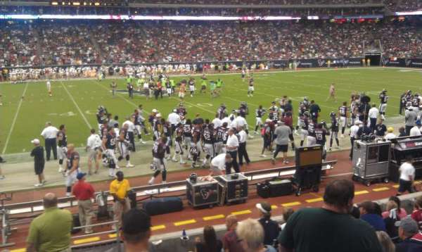 NRG Stadium, section: 107, row: H, seat: 21