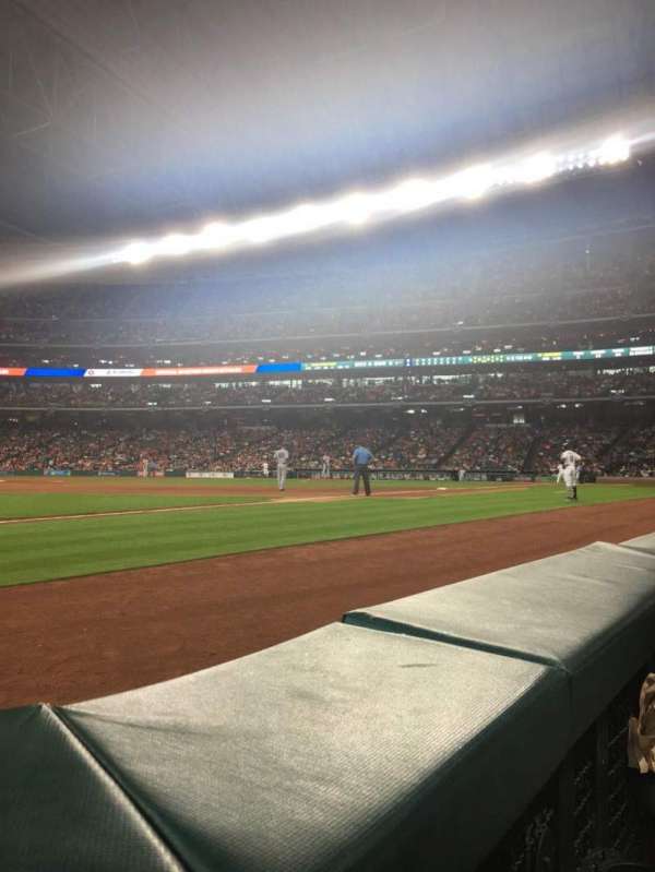 Daikin Park, section: 109, row: 1, seat: 6