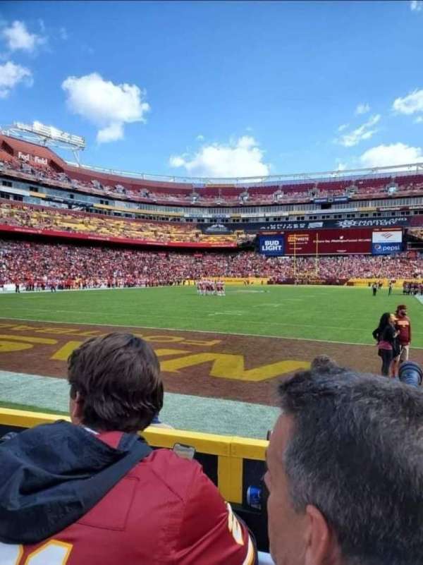 Northwest Stadium, section: 109, row: 2, seat: 12