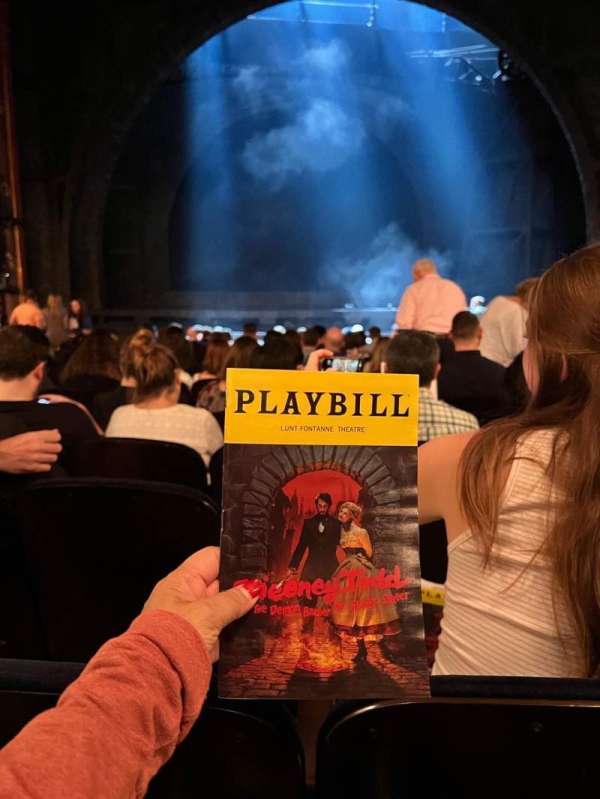 Lunt-Fontanne Theatre, section: Orchestra C, row: Q, seat: 110