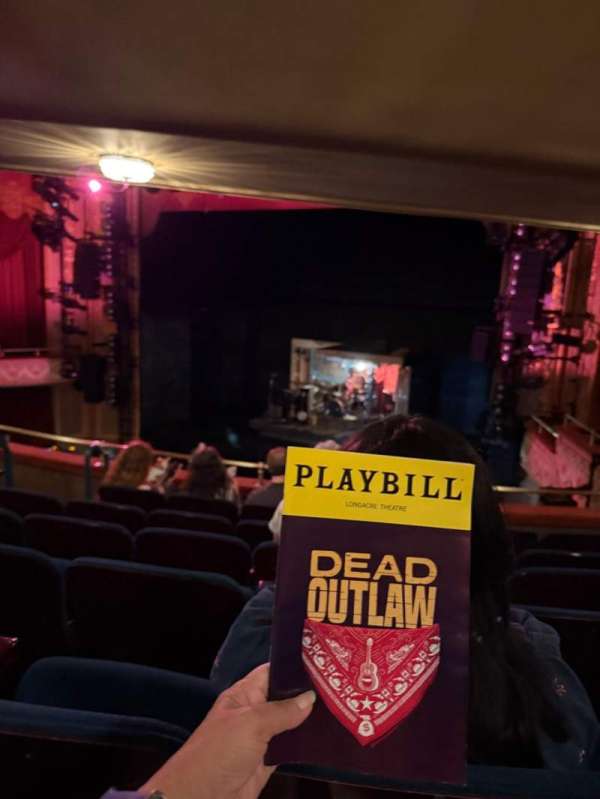 Longacre Theatre, section: Mezzanine R, row: F, seat: 13