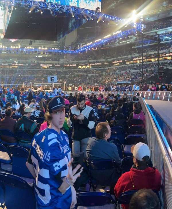 Lucas Oil Stadium, section: EE, row: 12, seat: 1