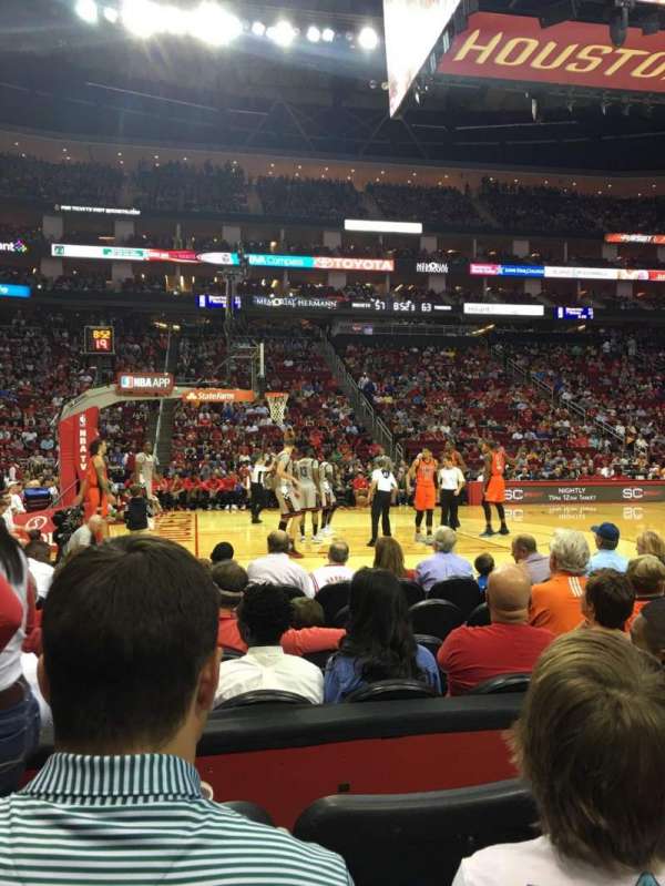 Toyota Center, section: 108, row: 3, seat: 15