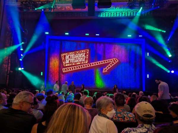 Hollywood Pantages Theatre, section: Orchestra C, row: L, seat: 106