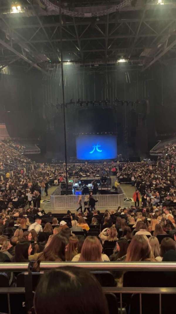 The O2, London, section: 107, row: AA, seat: 207
