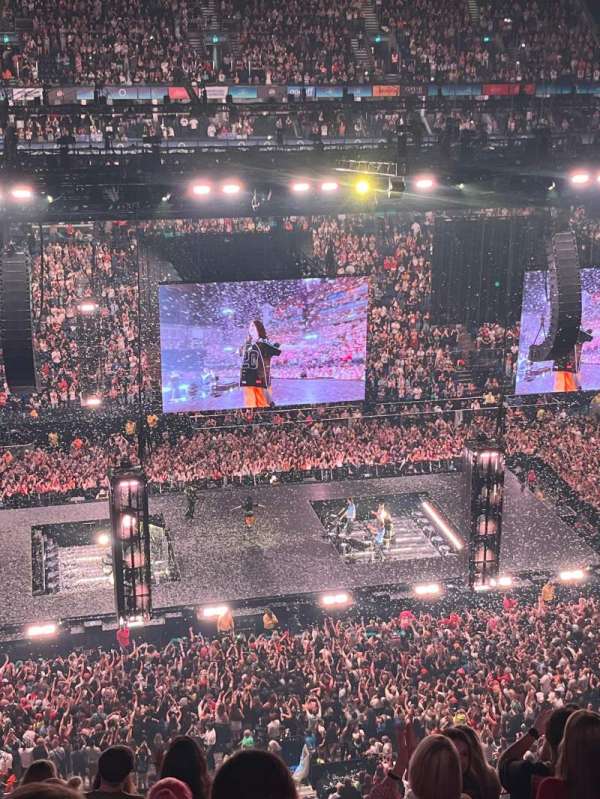 The O2, London, section: 419, row: K, seat: can't remember