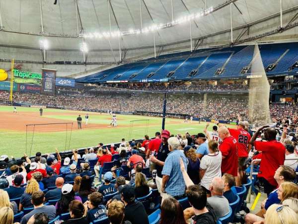 Tropicana Field, section: 123, row: M, seat: 1