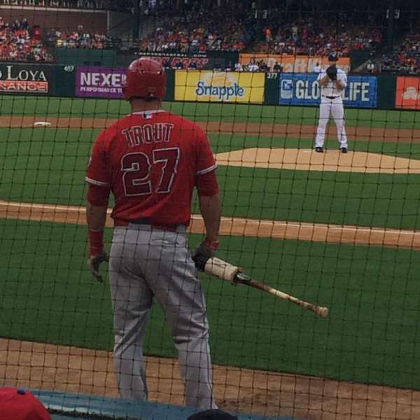 Globe Life Park in Arlington, section: 22, row: 2, seat: 1