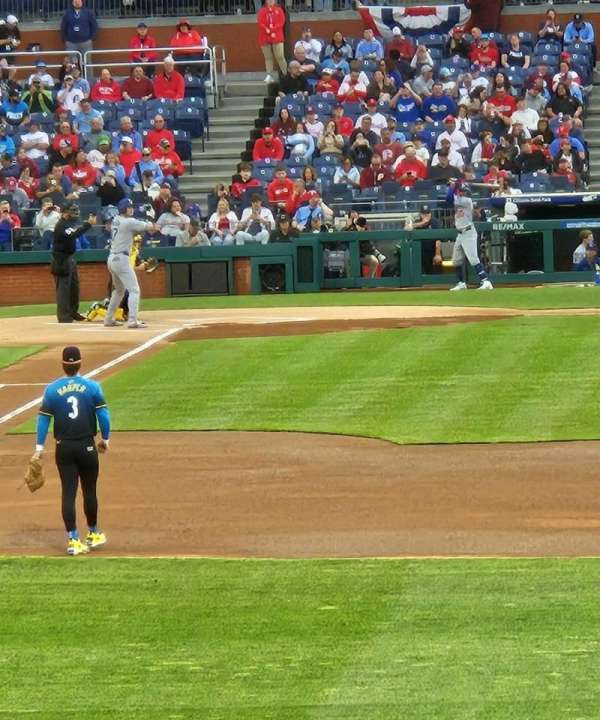 Citizens Bank Park, section: 106, row: 8, seat: 1