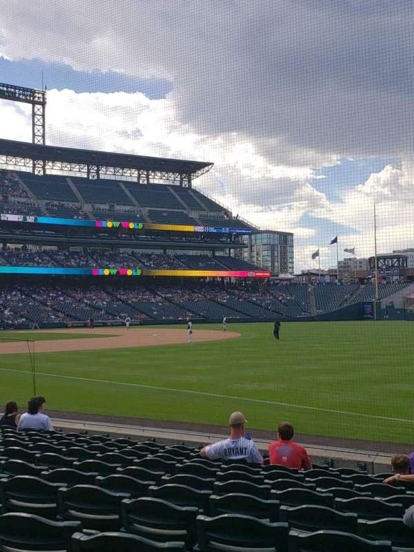 Coors Field, section: 116, row: 11, seat: 1