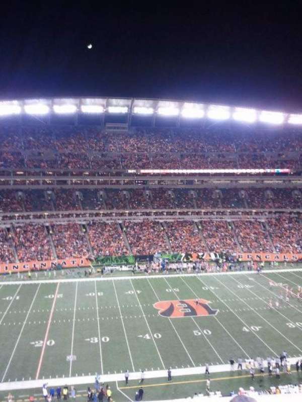 Paycor Stadium, section: 342, row: 1, seat: 4