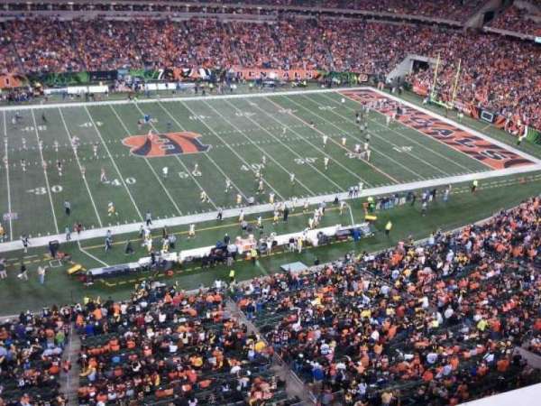 Paycor Stadium, section: 342, row: 1, seat: 4