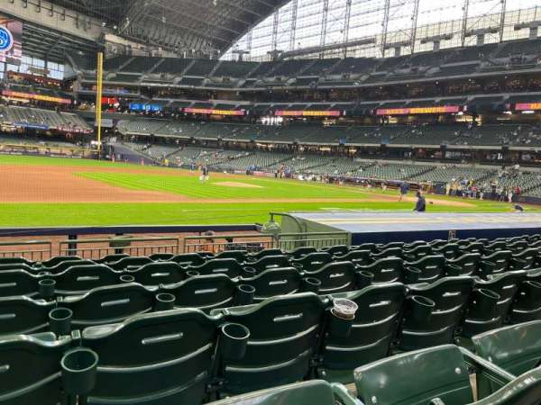 American Family Field, section: 123, row: 10, seat: 16